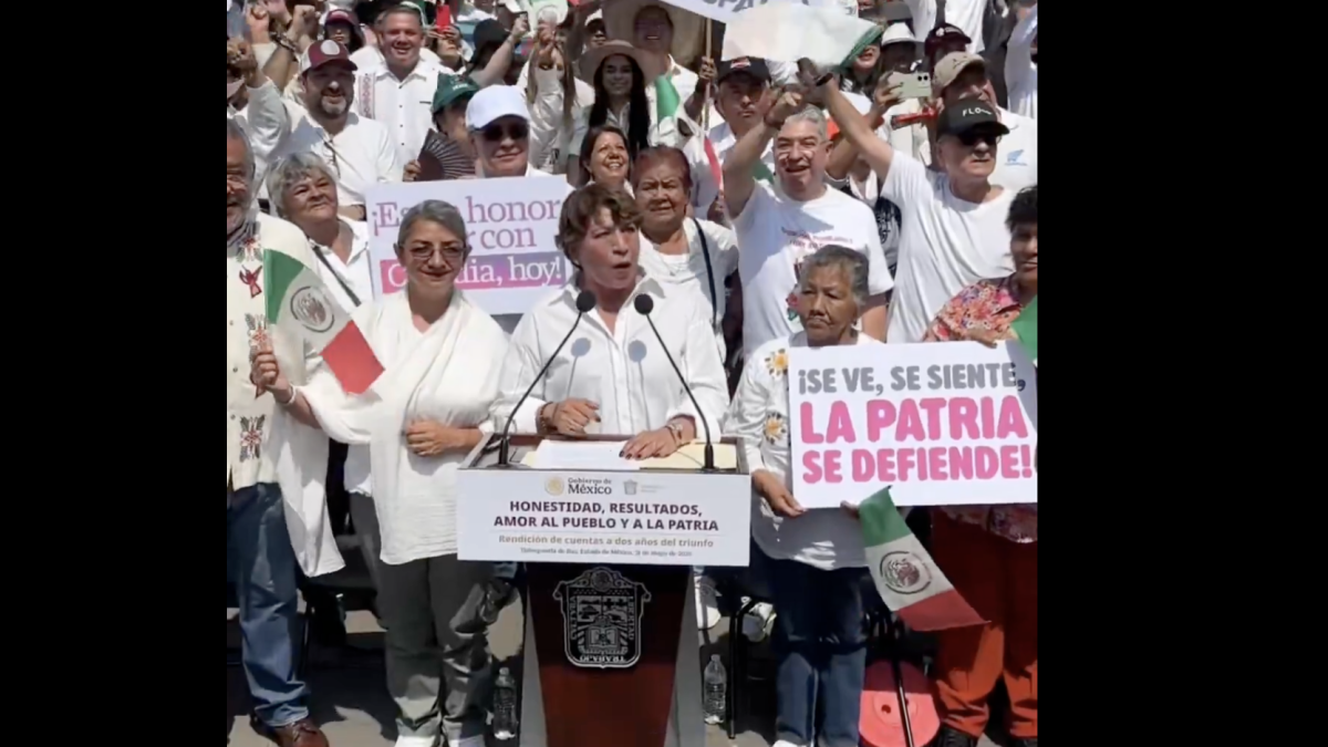 Delfina Gómez encabeza acto en Tlalnepantla para respaldar a Sheinbaum