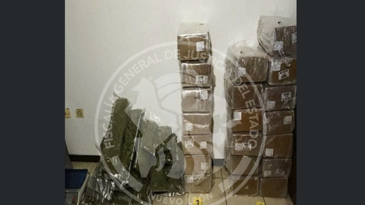 Decomisan 86 kilos de marihuana en cateo a casa habitación en NL