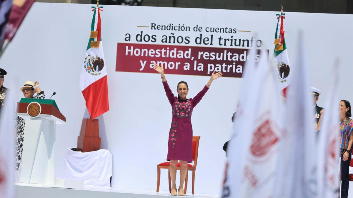 Convoca Sheinbaum desde el Monumento a la Revolución a defender la soberanía