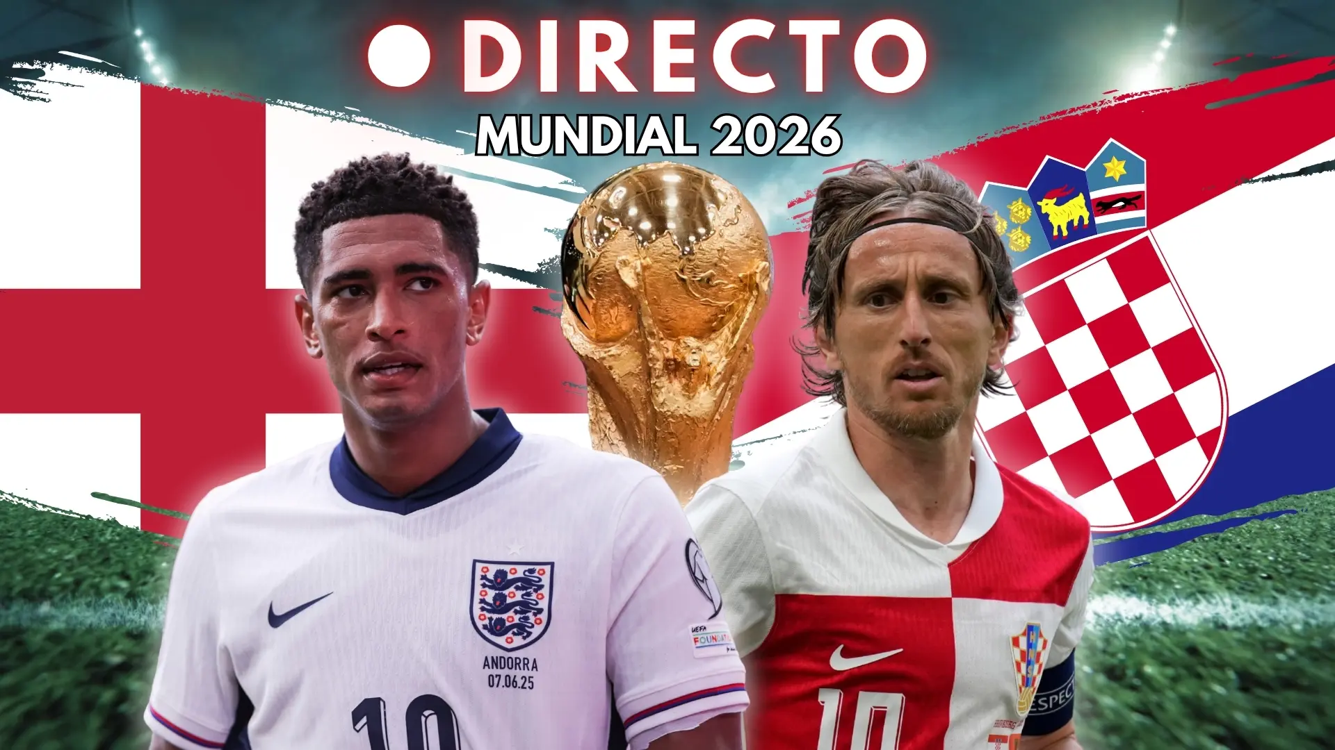 Jude Bellingham y Luka Modric lideran el once de Inglaterra y Croacia