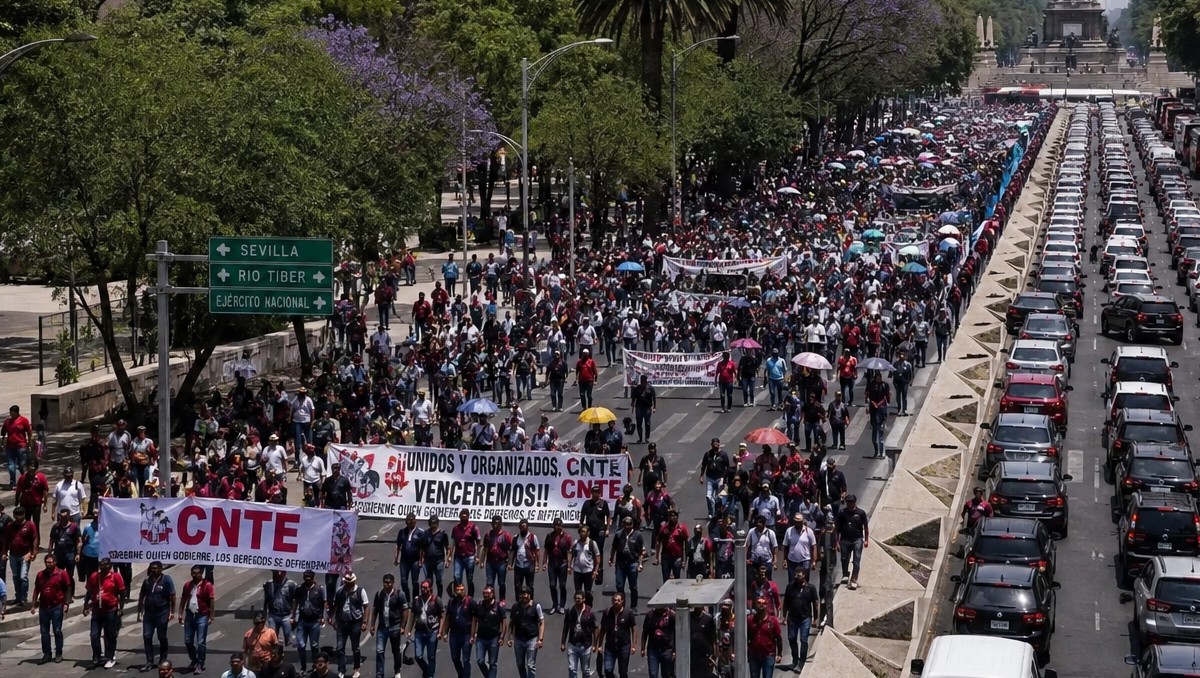 Tráfico HOY 12 de junio por 8 bloqueos y posible marcha de la CNTE