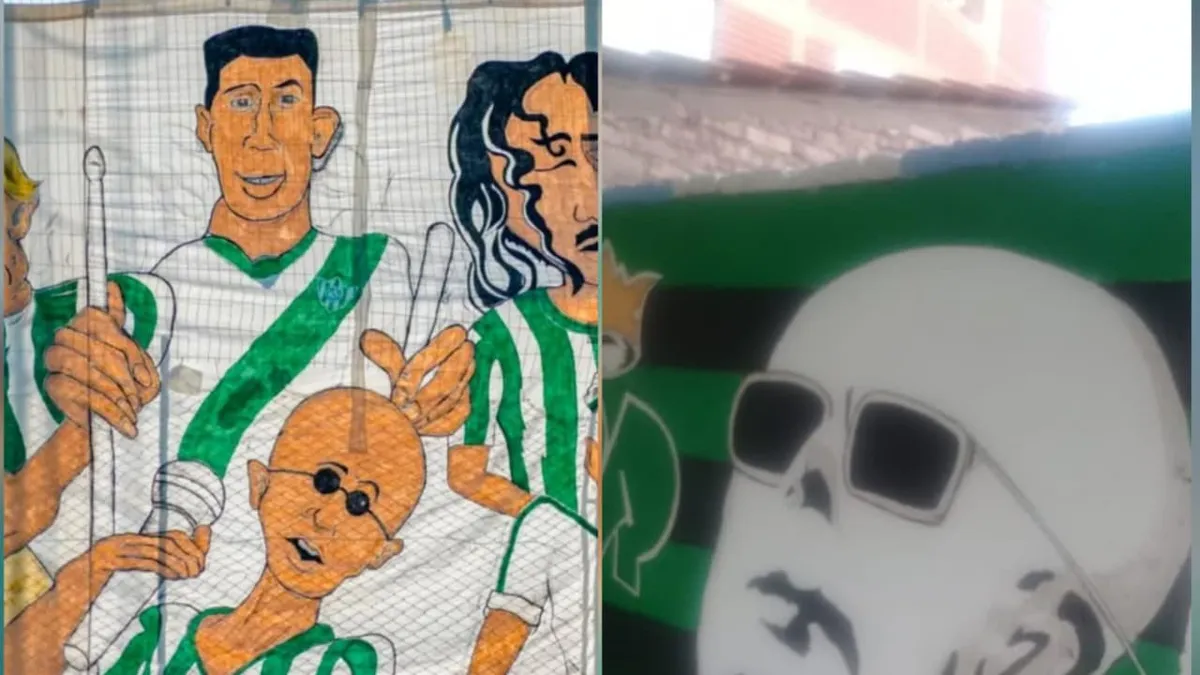 El Indio Solari inmortalizado en las canchas sanjuaninas: las frases en los "trapos" de los clubes locales