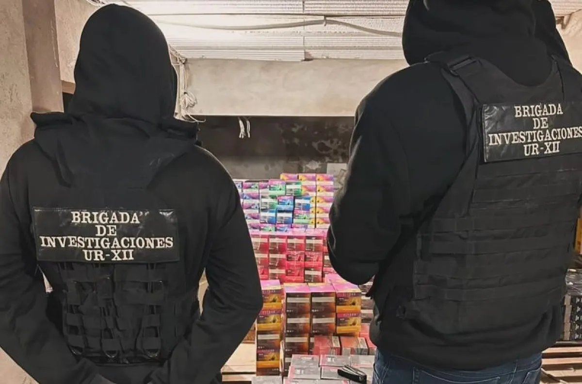 Buscaban pistas por el secuestro en Bernardo de Irigoyen y encontraron un contrabando millonario de vapeadores