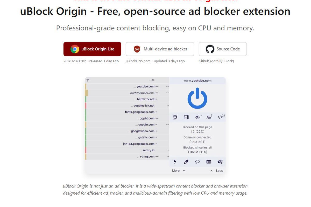 Chrome da el paso definitivo para impedir el uso de bloqueadores de publicidad tradicionales tipo uBlock Origin
