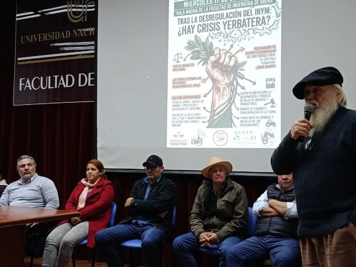 Productores y tareferos unieron voces en Oberá, contra el desguace del Inym