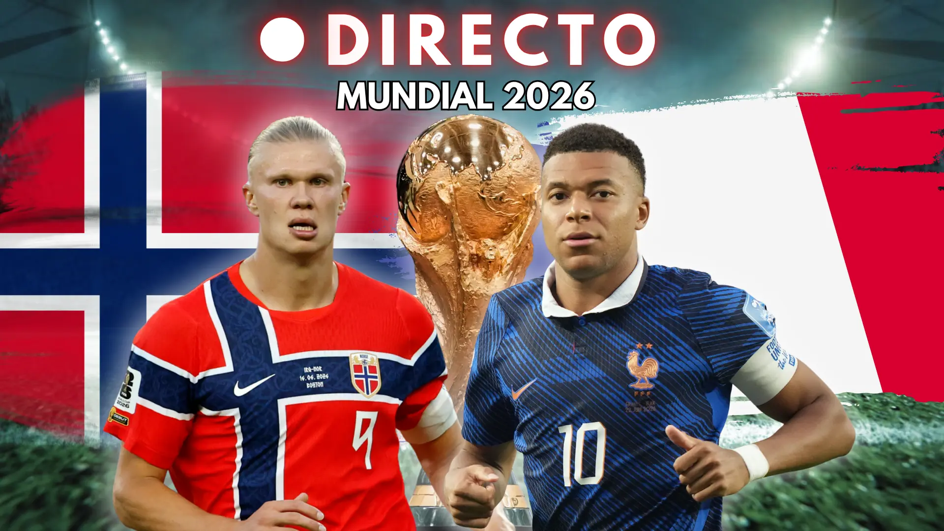 Sorpresón en Noruega: Haaland, suplente ante la Francia de Mbappé
