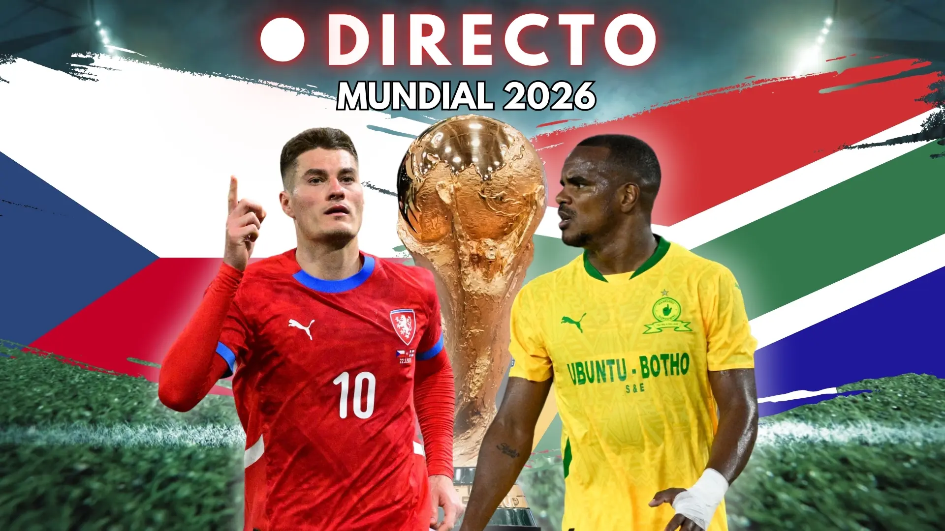 Golazo coral de República Checa: jarro de agua fría para Sudáfrica a los cuatro minutos