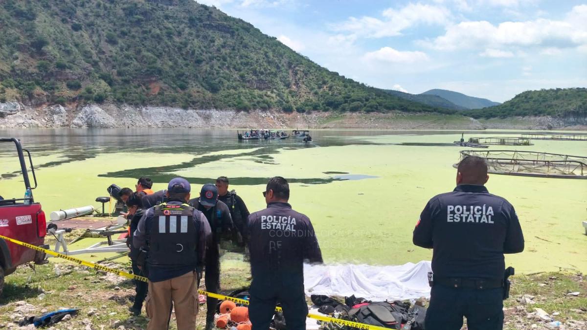 Recuperan último cuerpo tras naufragio en presa de Zimapán