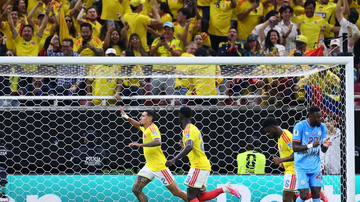 Colombia sufre pero vence a RD Congo y le arrebata el liderato a Portugal