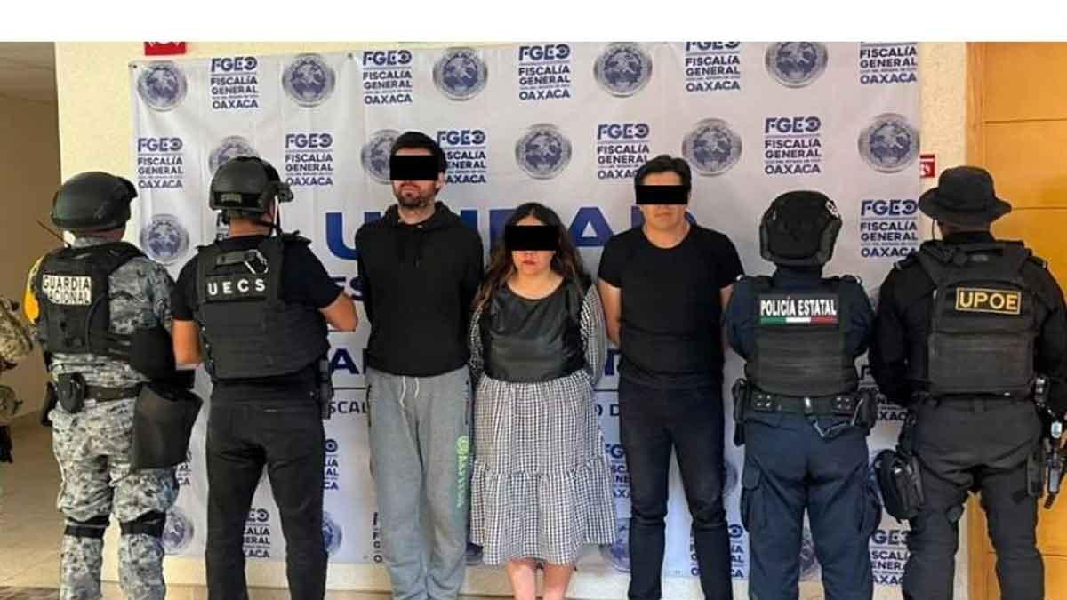 Fiscalía de Oaxaca detiene a presuntos integrantes de una red de cobro de piso