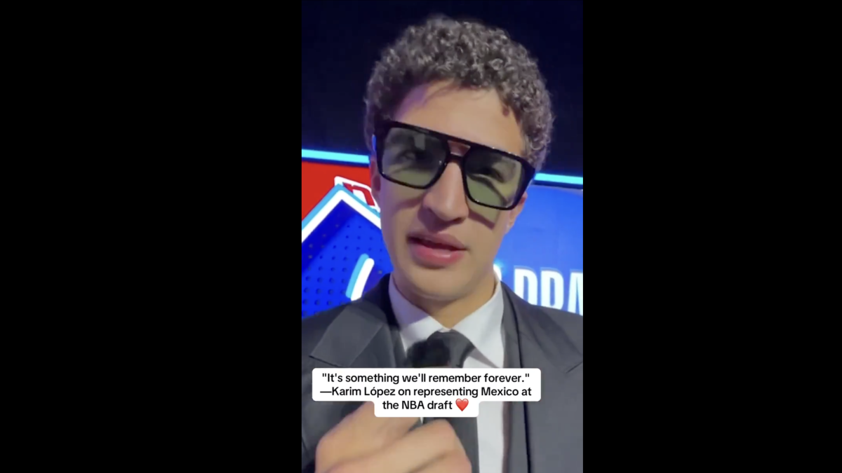 ¡Orgullo tricolor! El emotivo detalle de México que Karim López usó en el Draft de la NBA