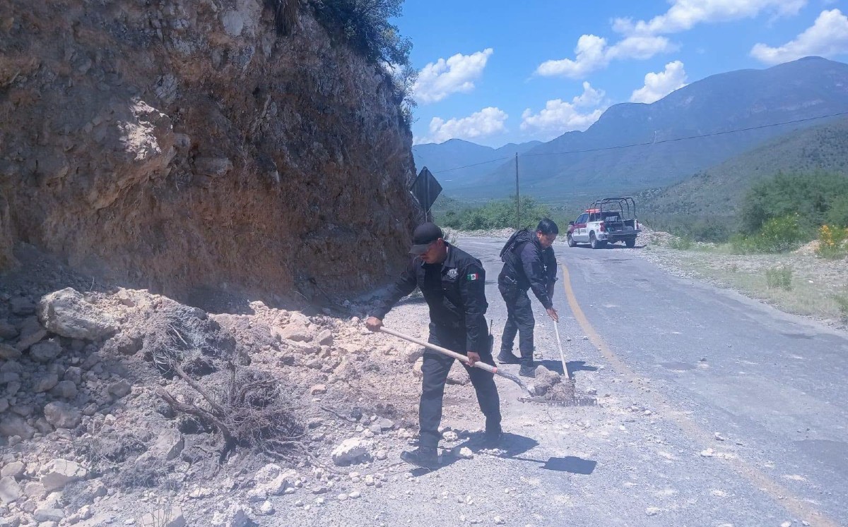 Desprendimiento de cerro en Bustamante activa Plan Tamaulipas