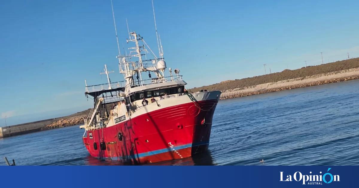 Puerto Caleta Paula recibió un buque con 110 toneladas de langostino y suma nuevos servicios para la flota pesquera
