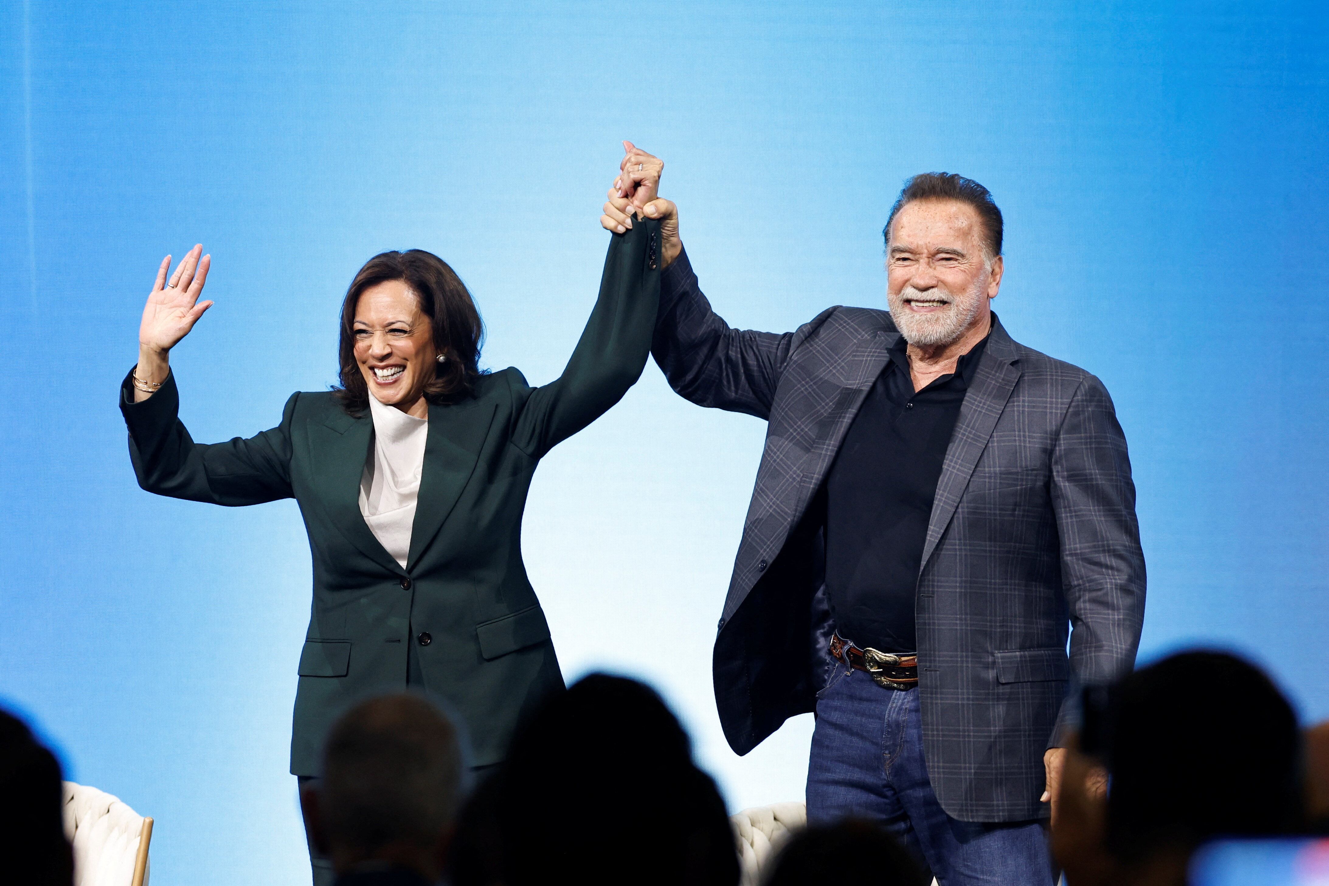 Arnold Schwarzenegger y Kamala Harris, una extraña pareja en pro del medioambiente