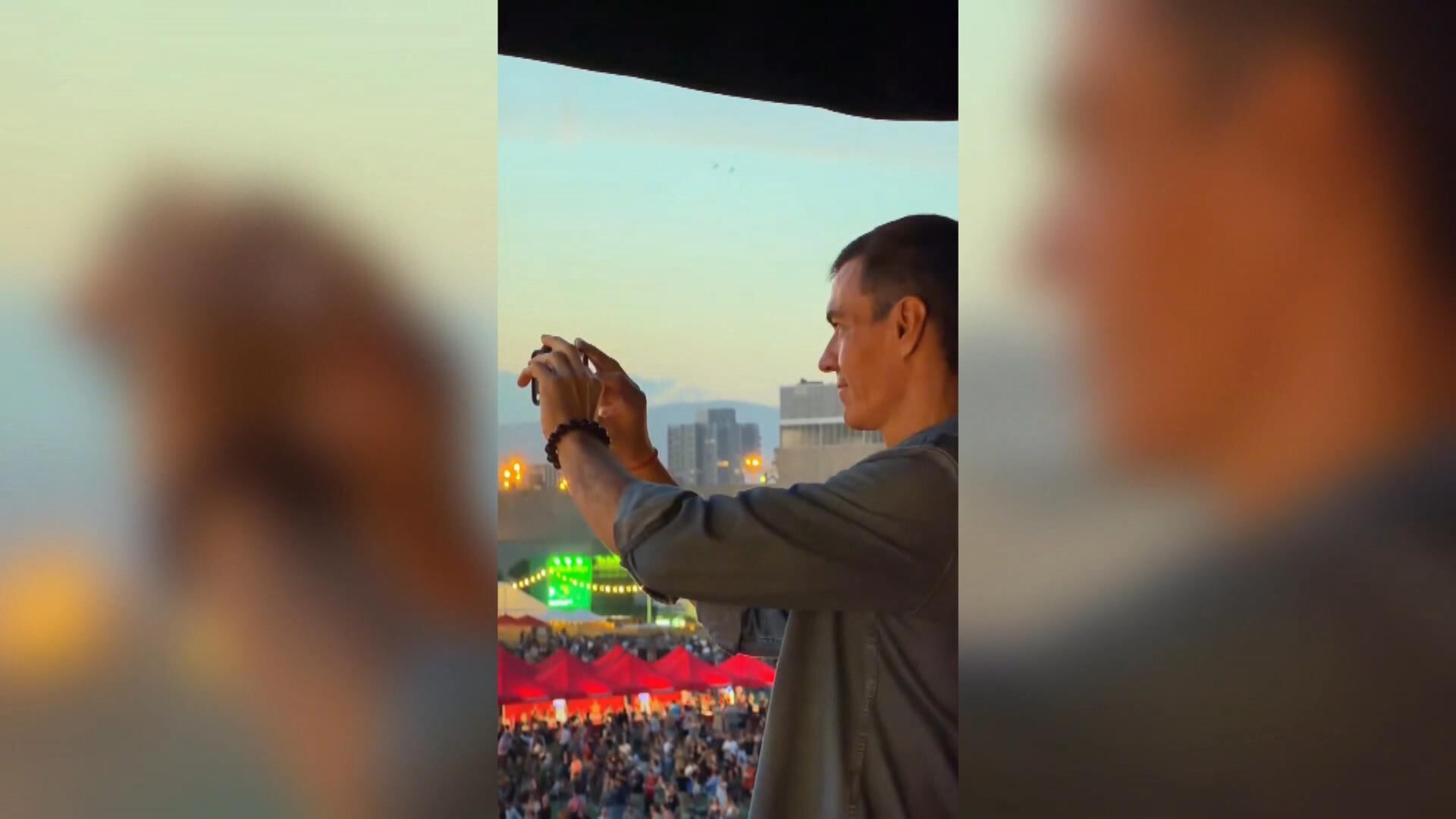 Sánchez se desplazó a Barcelona el sábado para asistir al Primavera Sound