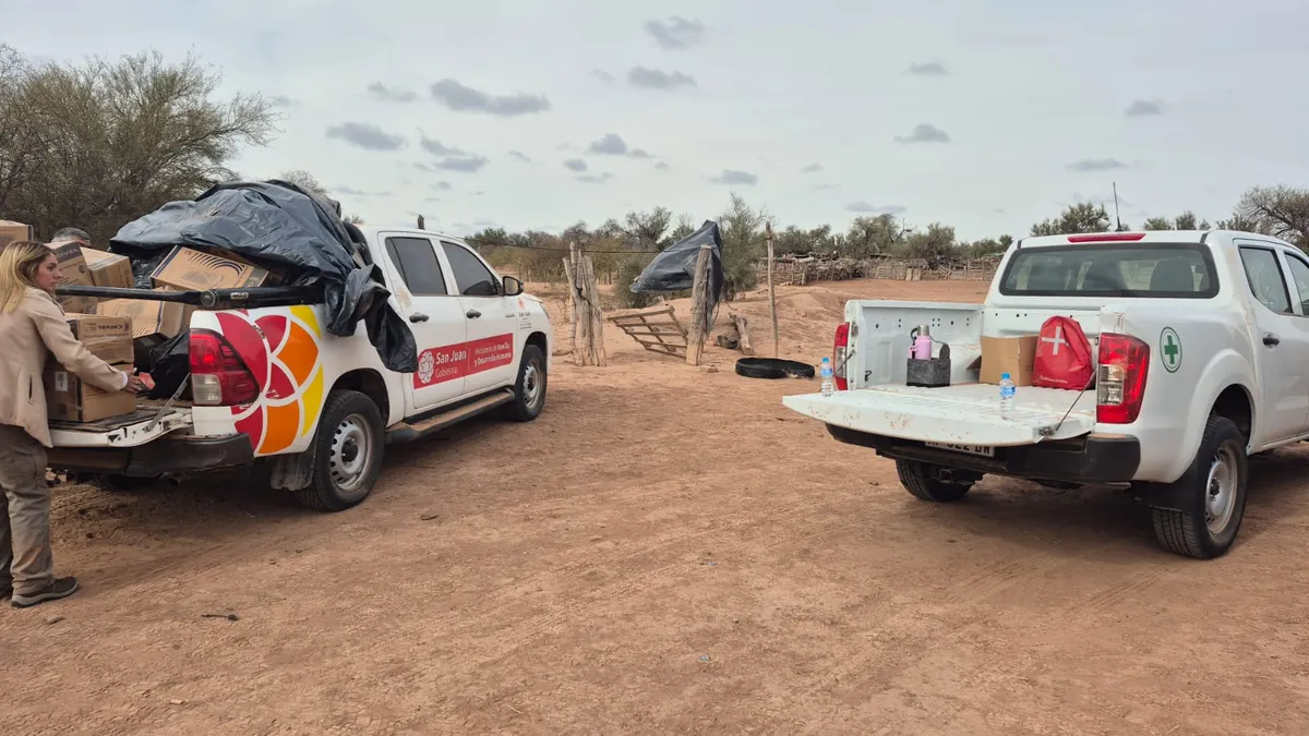 Histórico operativo en Caucete: realizan un relevamiento sanitario y social en puestos rurales aislados