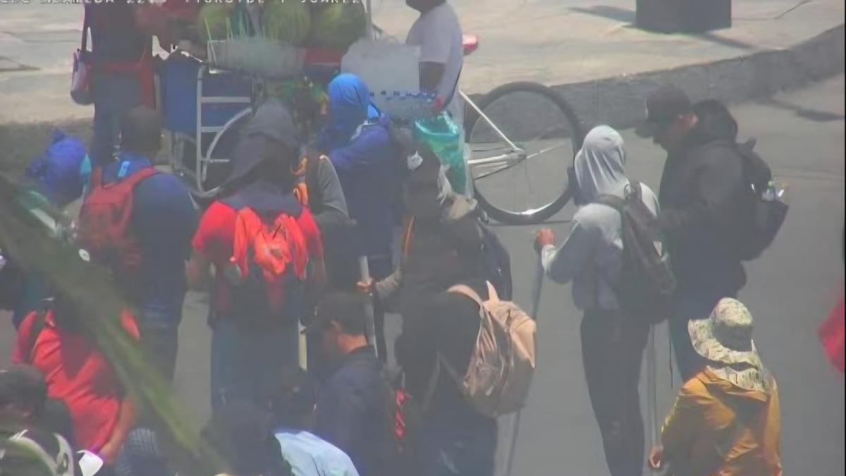 Identifican a 5 presuntos responsables de destrozos en marcha de la CNTE