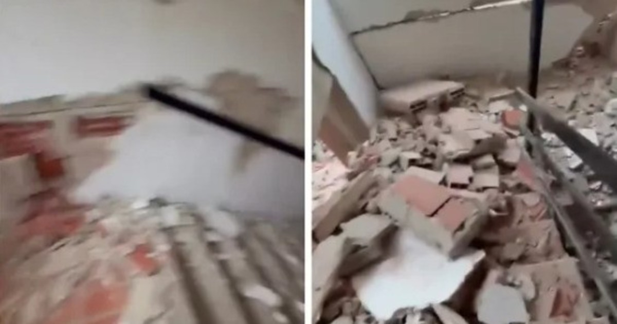 Terremotos en Venezuela: el dramático video de un hombre que huye por las escaleras de un edificio a punto de colapsar