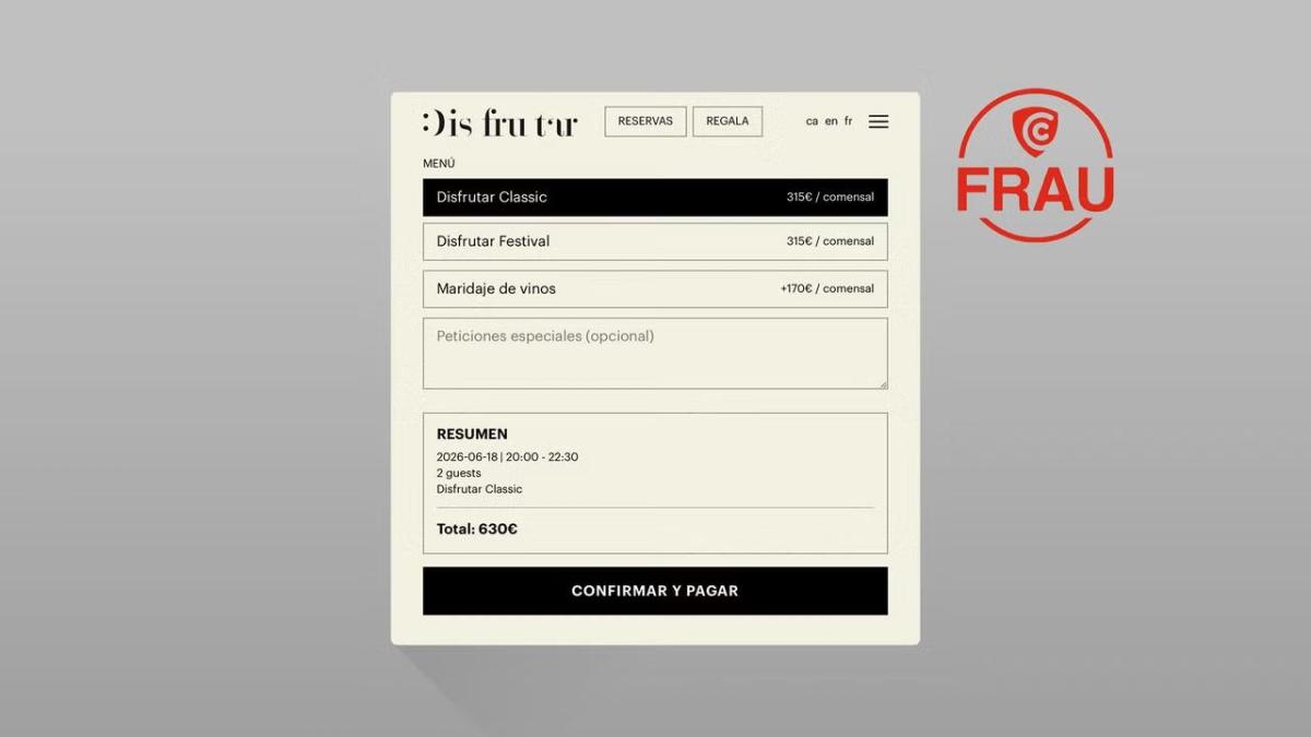 Así funcionan las webs que suplantan a los restaurantes más cotizados