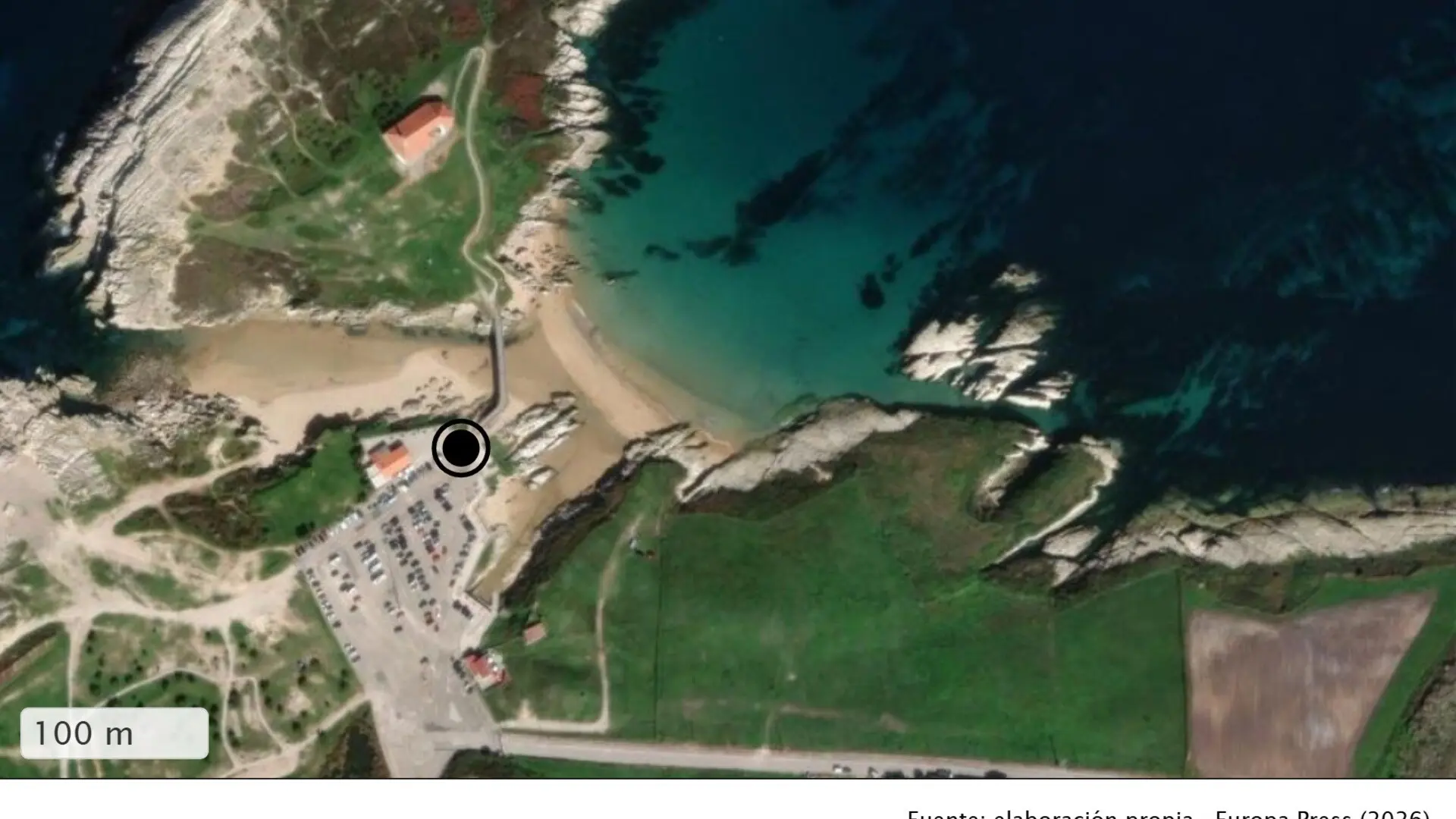 Una joven de 22 años se cae con un coche de alquiler a una playa en Santander: no tenía carné y cuadruplicaba la tasa de alcohol