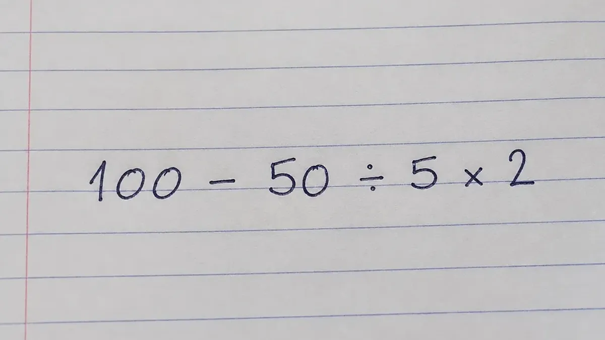 Parece simple, pero pocos logran resolverlo: ¿cuál es el resultado de este desafío matemático?