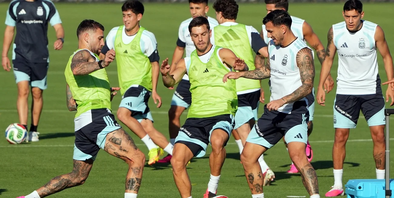 La Selección se entrenó en Kansas: Día libre para Nico Paz y el resto a la par