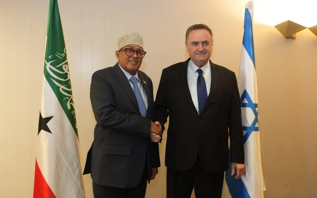 Katz touts years-long 'under the radar' ties in meeting with Somaliland president