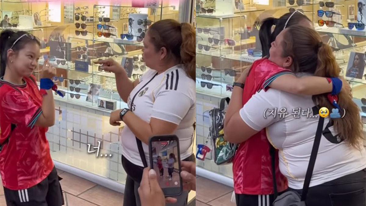 Mexicana conmueve con tierno gesto a coreana tras sufrir racismo en el Mundial