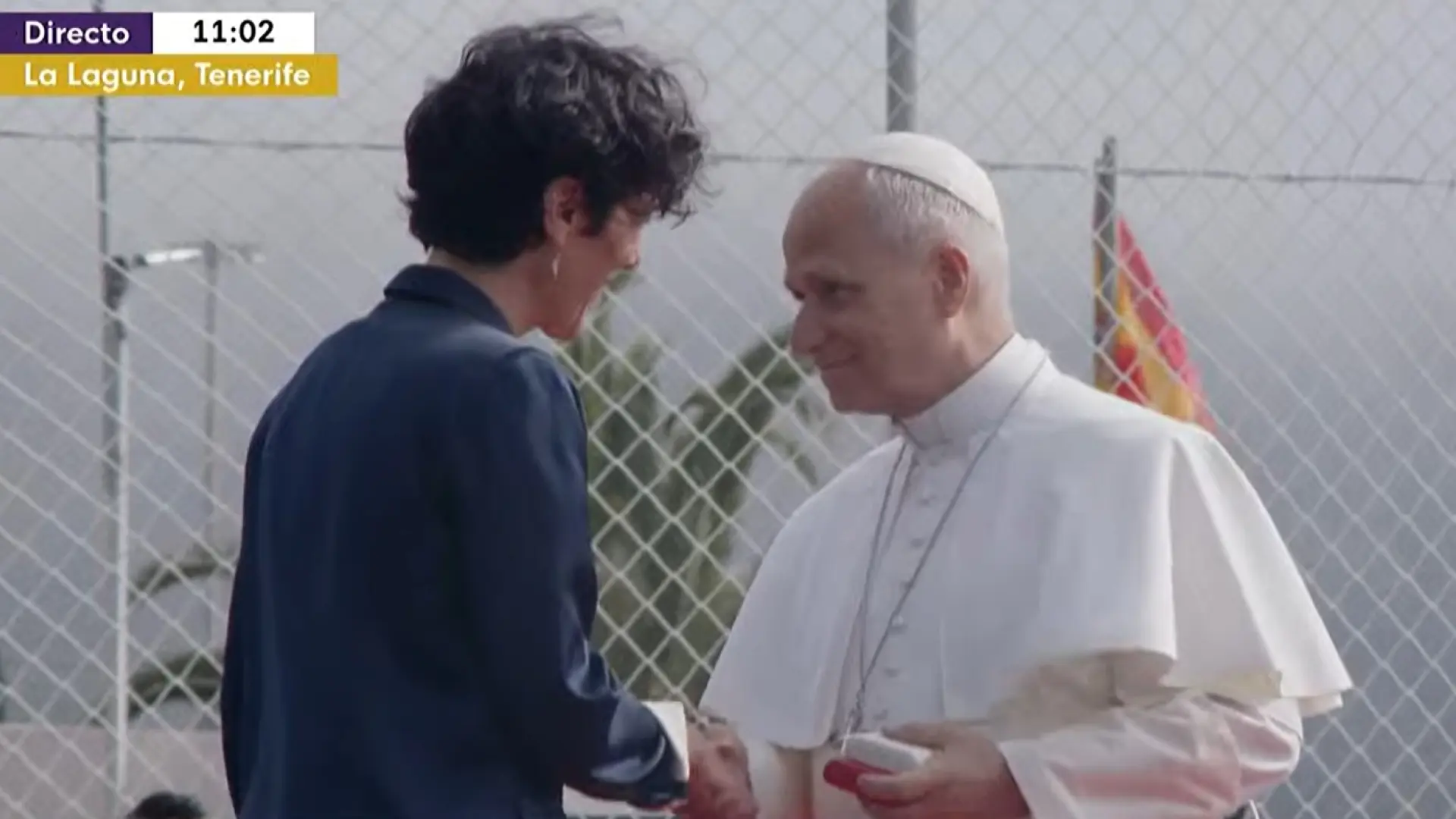 Elma Saiz, ante el Papa: "Quien llega tiene el deber de respetar y contribuir"