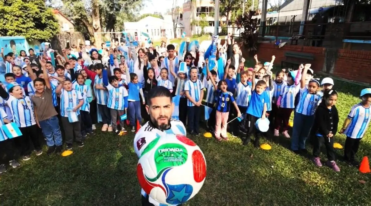 La Escuela 270 de Dos de Mayo creó un spot para alentar a la Selección