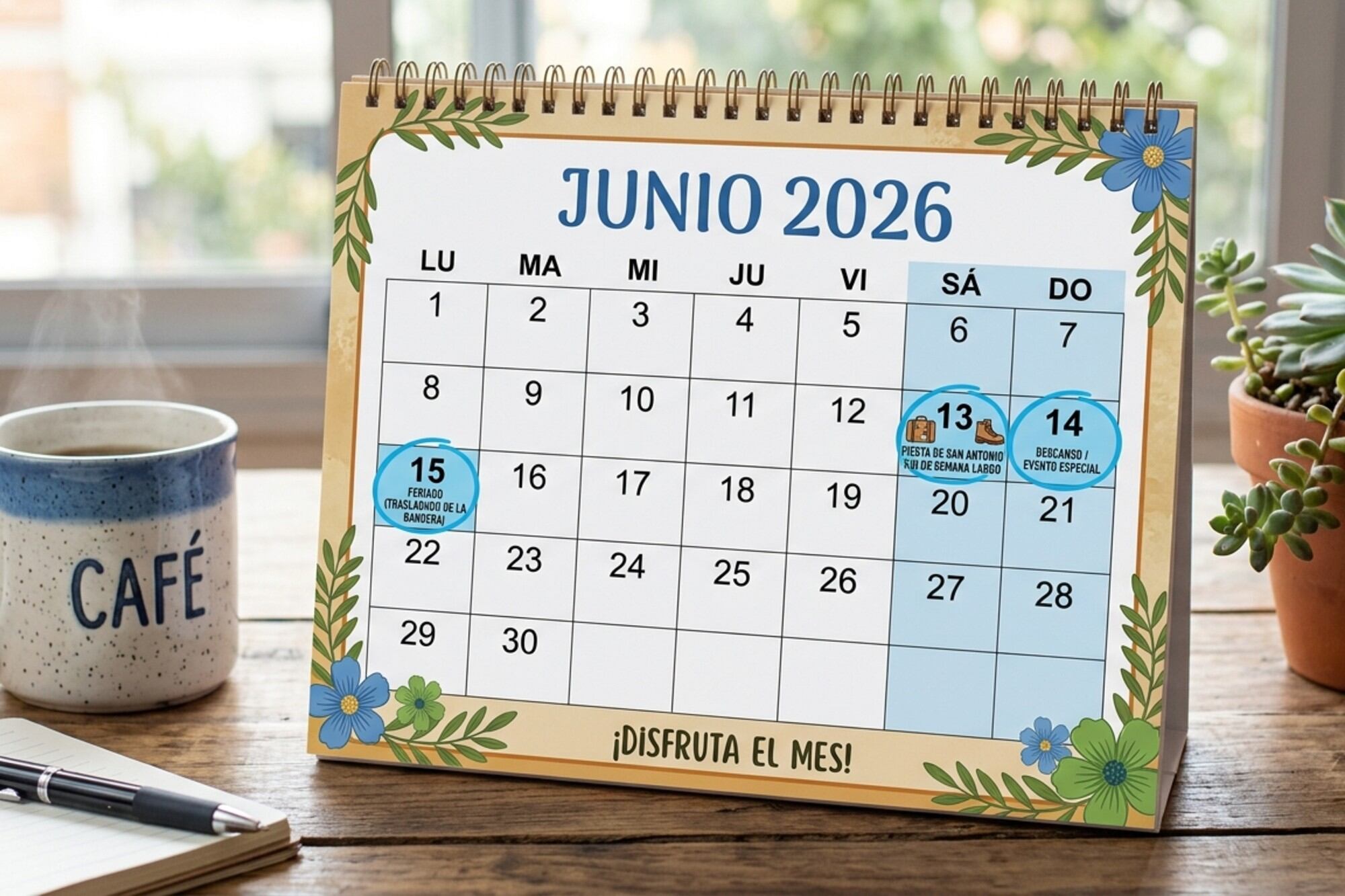 Confirmado: esta es la semana con dos feriados y un fin de semana largo de junio