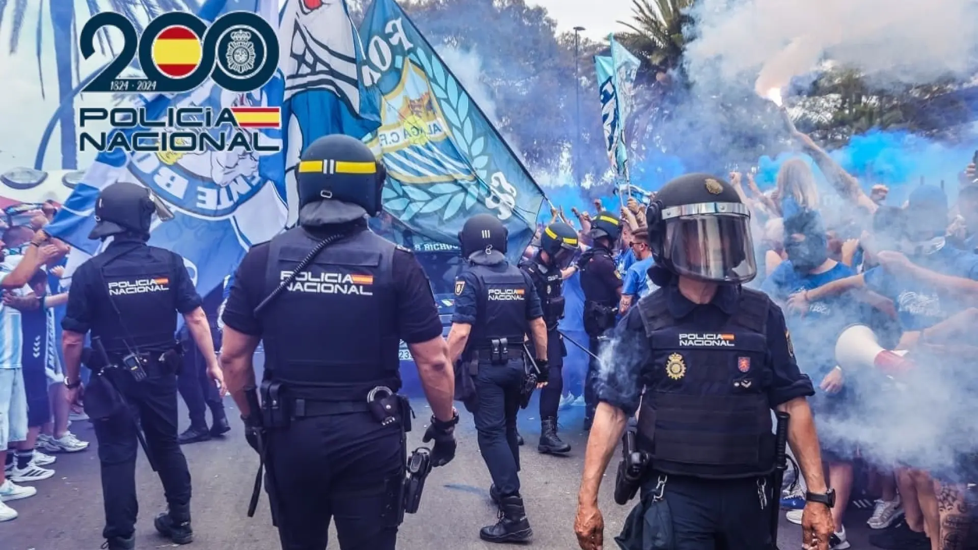 Detenido un ultra del Málaga por acceder al estadio de La Rosaleda cuando lo tenía prohibido por sentencia