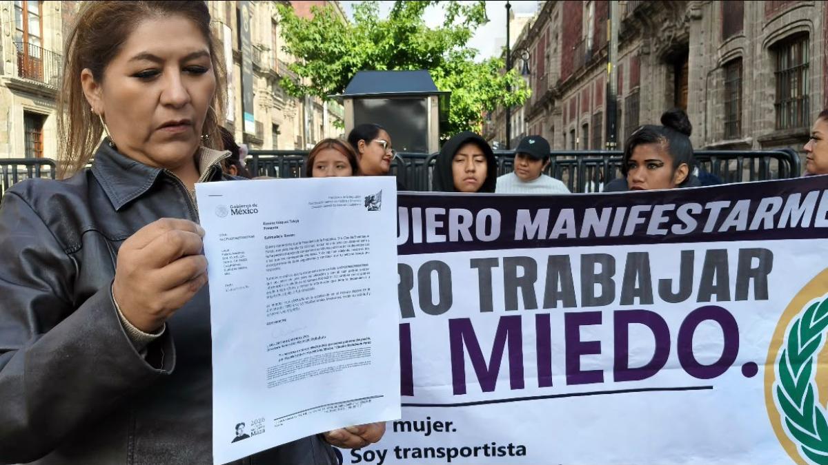 Mujeres transportistas del Edomex piden ayuda ante extorsiones