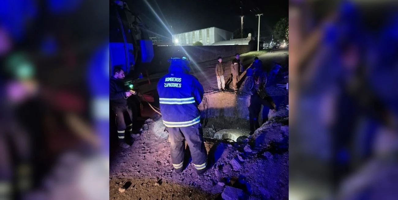 Bomberos rescataron a un hombre que cayó a un pozo y sufrió importantes lesiones