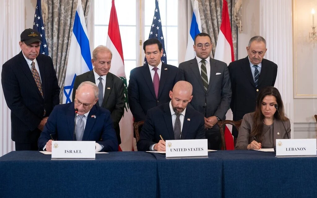 Israel and Lebanon ink framework deal for minor IDF withdrawal, after 4 days of DC talks