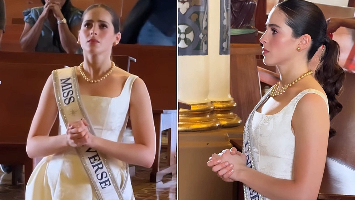 Fátima Bosch sorprende con acto de fe en Basílica de Costa Rica