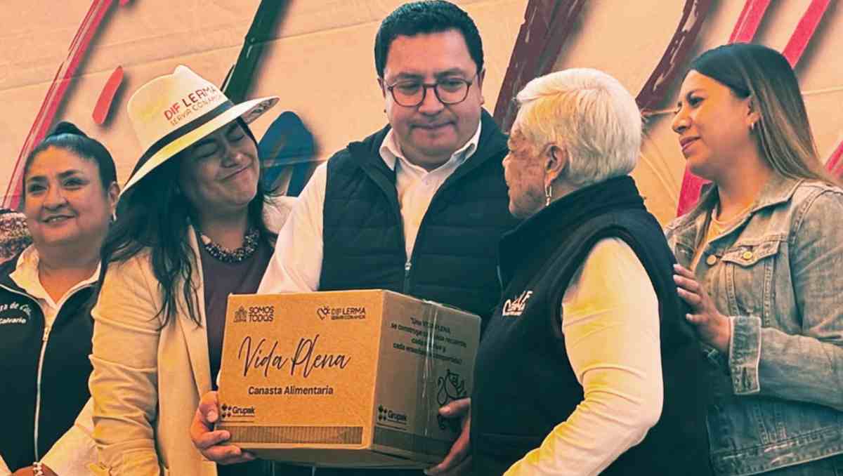 Entrega Lerma despensas a adultos mayores mediante programa Vida Plena