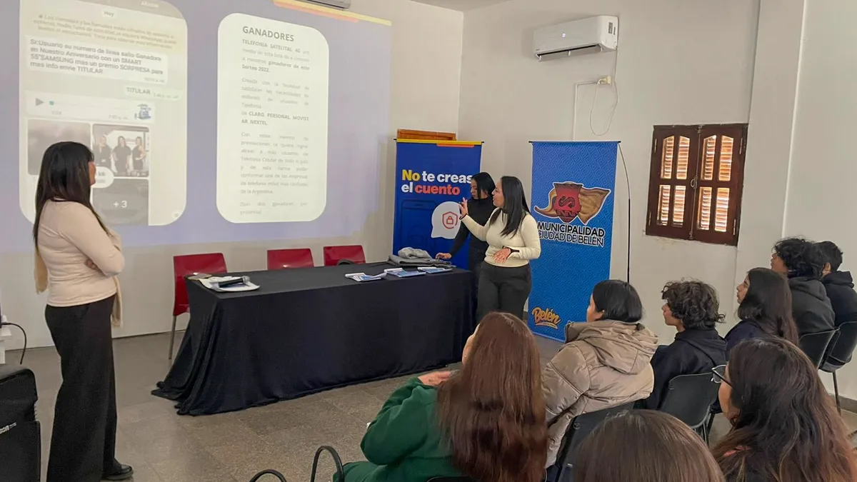 La campaña "No te creas el cuento" recorre la provincia con capacitaciones sobre ciberseguridad