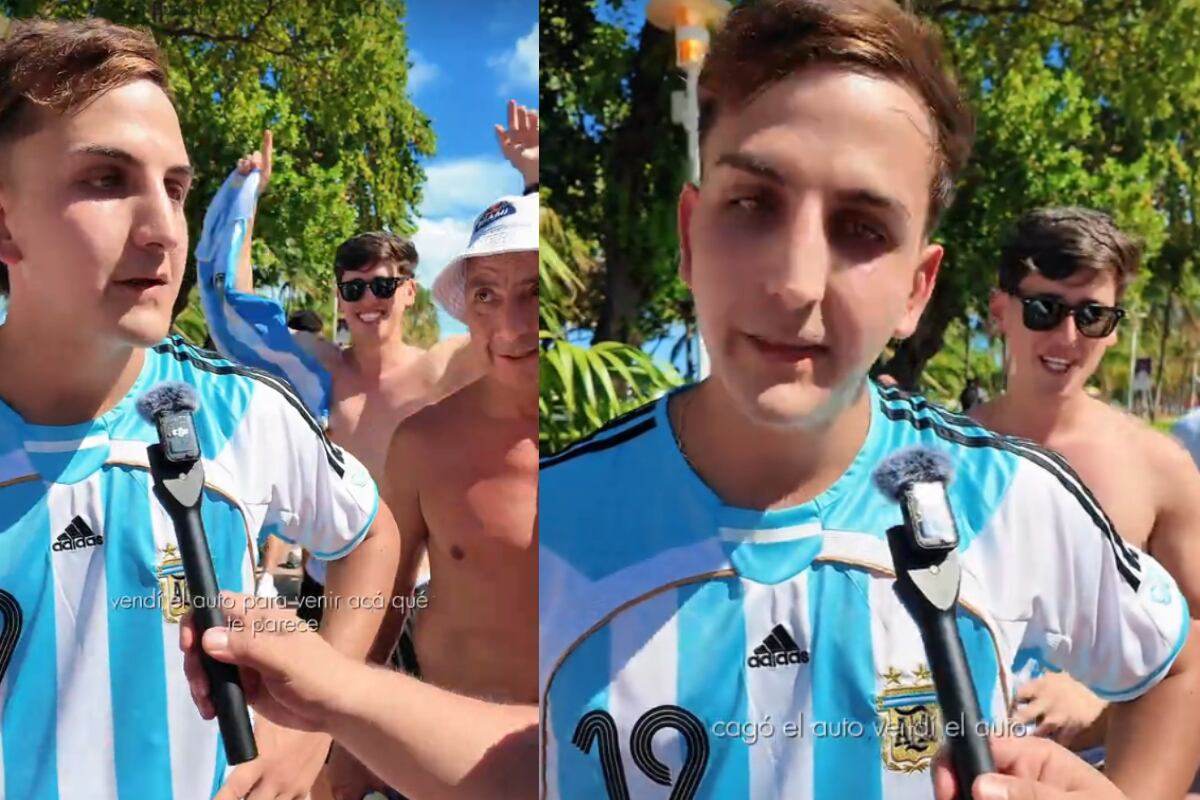 La increíble historia del hincha argentino que vendió su auto para ver a Messi en el Mundial
