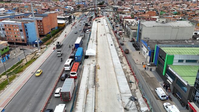 Extensión de Transmilenio en Soacha alcanza un avance del 74% y entra en nueva etapa de obra