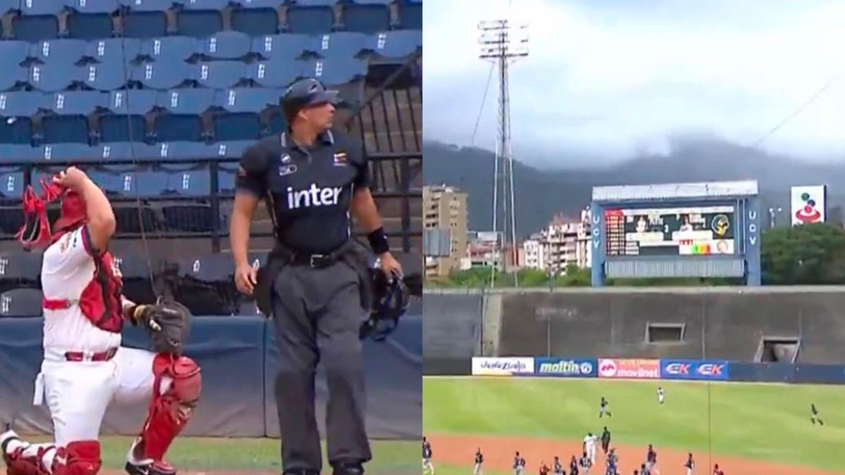 Temblor en Venezuela suspende partido de beisbol