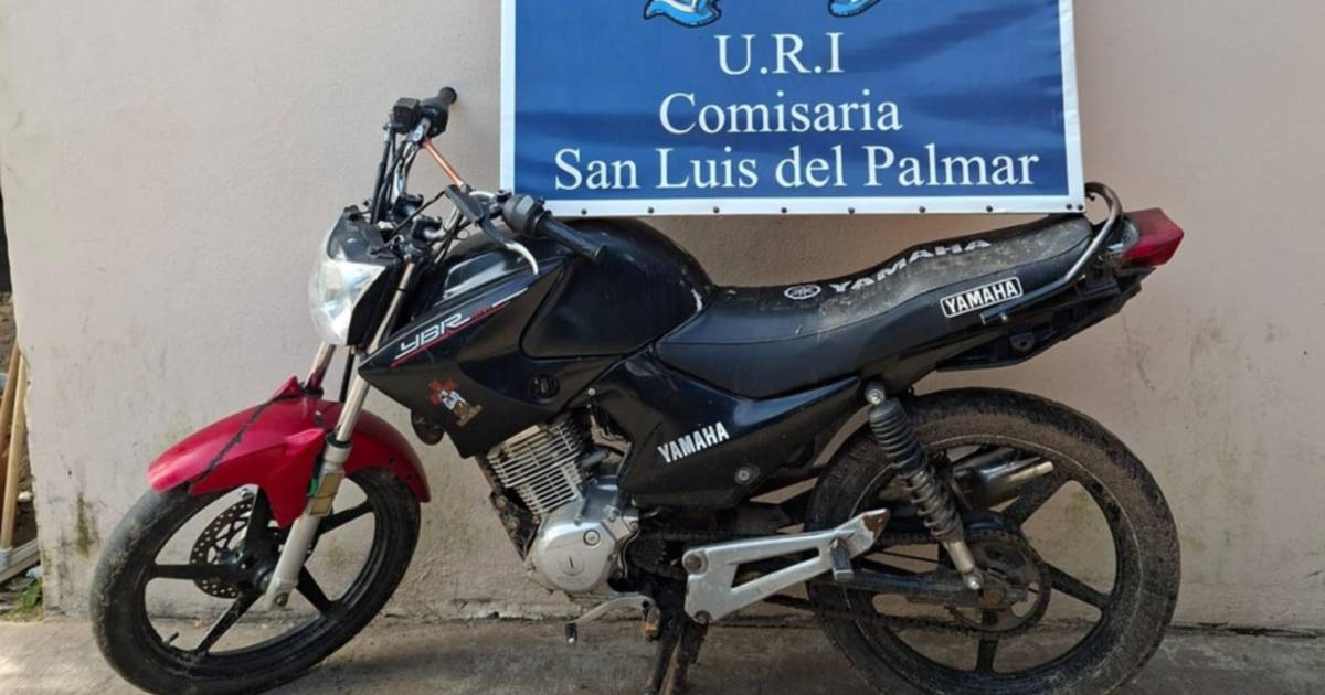 San Luis del Palmar: tras una persecución, recuperaron una moto robada hace un año