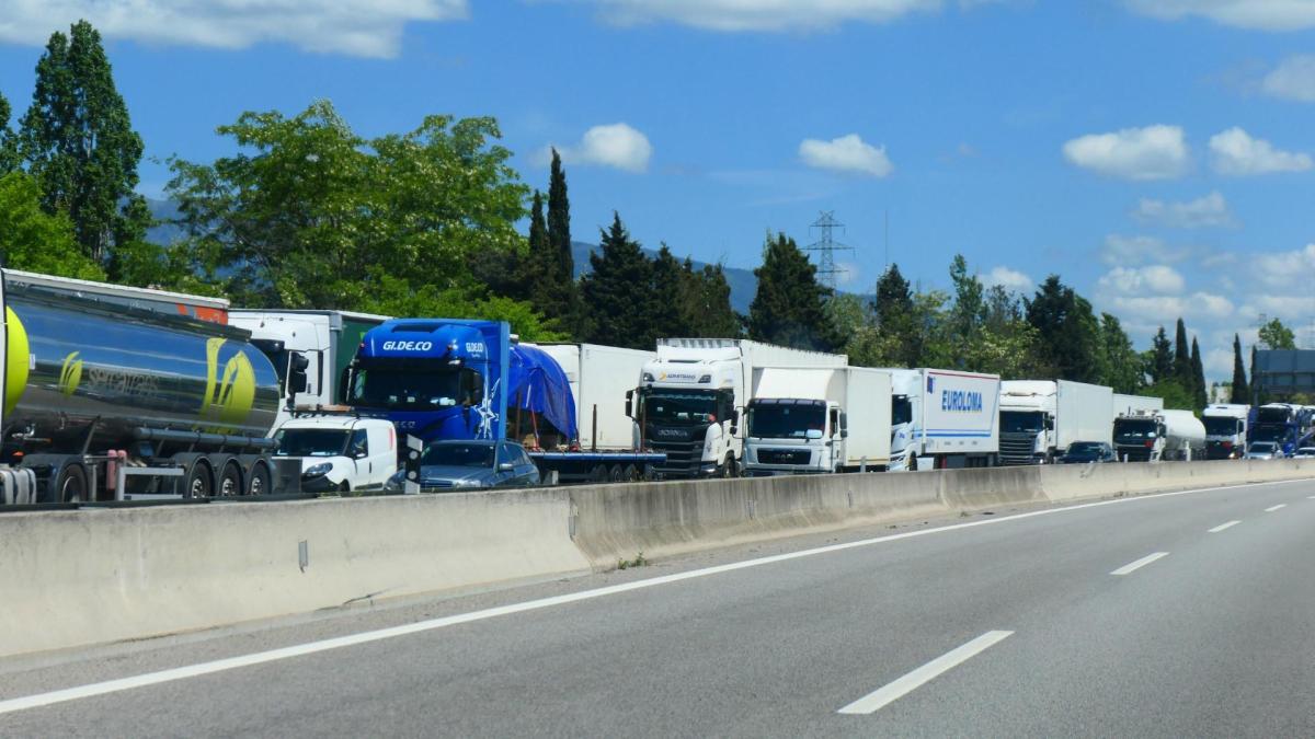 En el 55% de accidentes graves de la AP-7 en Girona hay un camión implicado