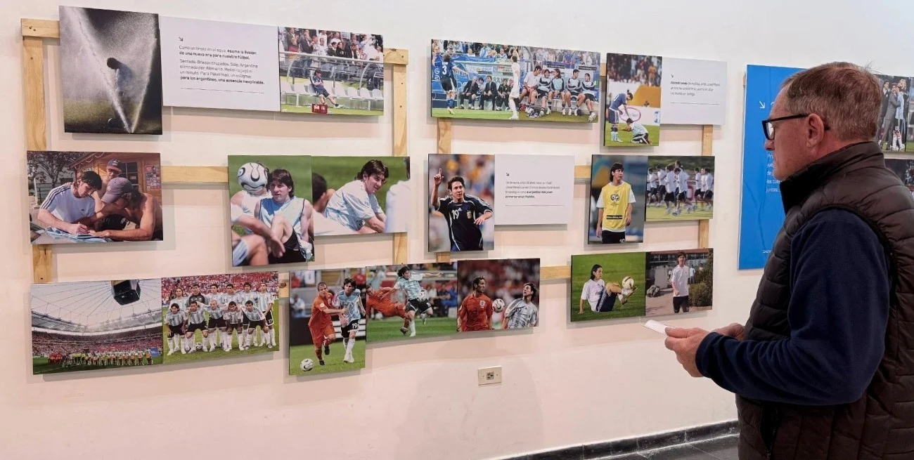 Inauguraron en Rafaela la muestra fotográfica de Lionel Messi