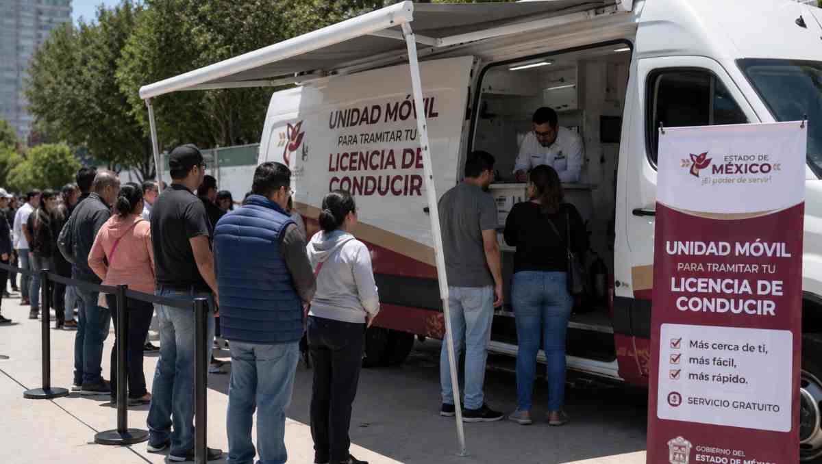 Unidades móviles para tramitar licencia de conducir Edomex