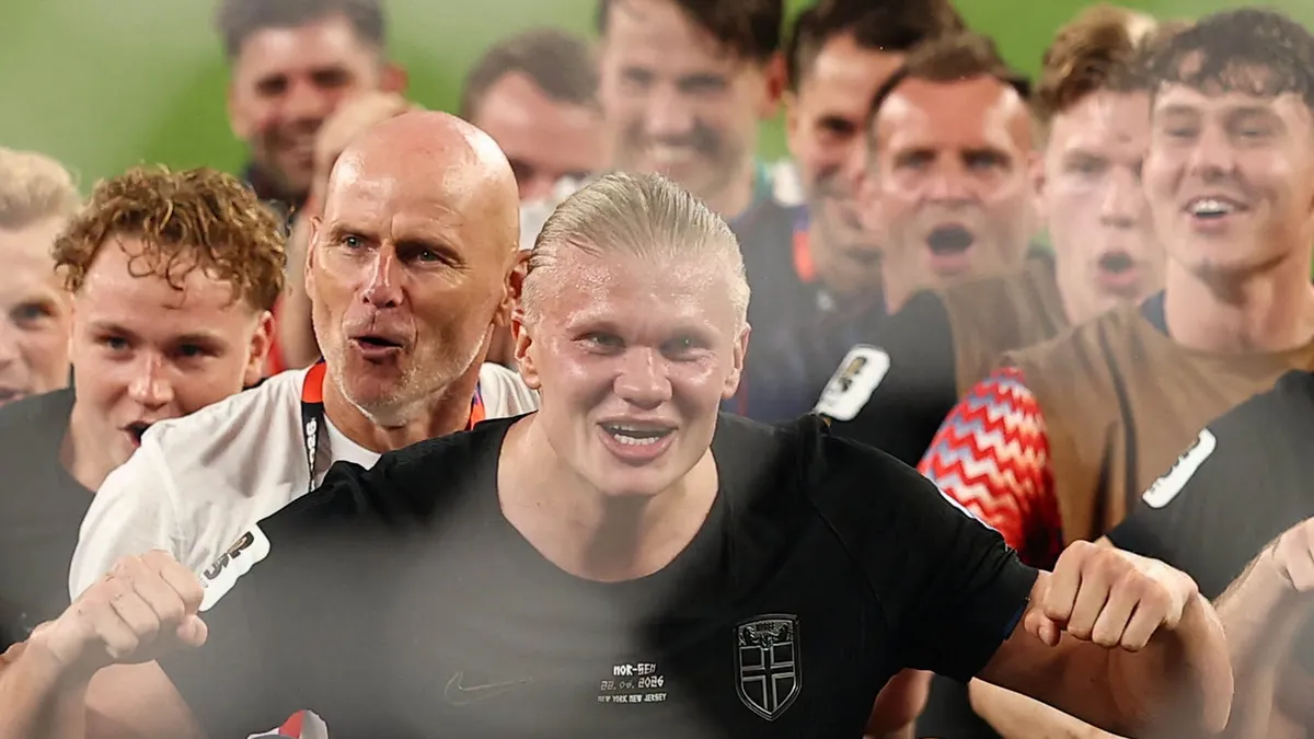 Haaland brilló con un doblete y la fiesta vikinga conquistó al mundo