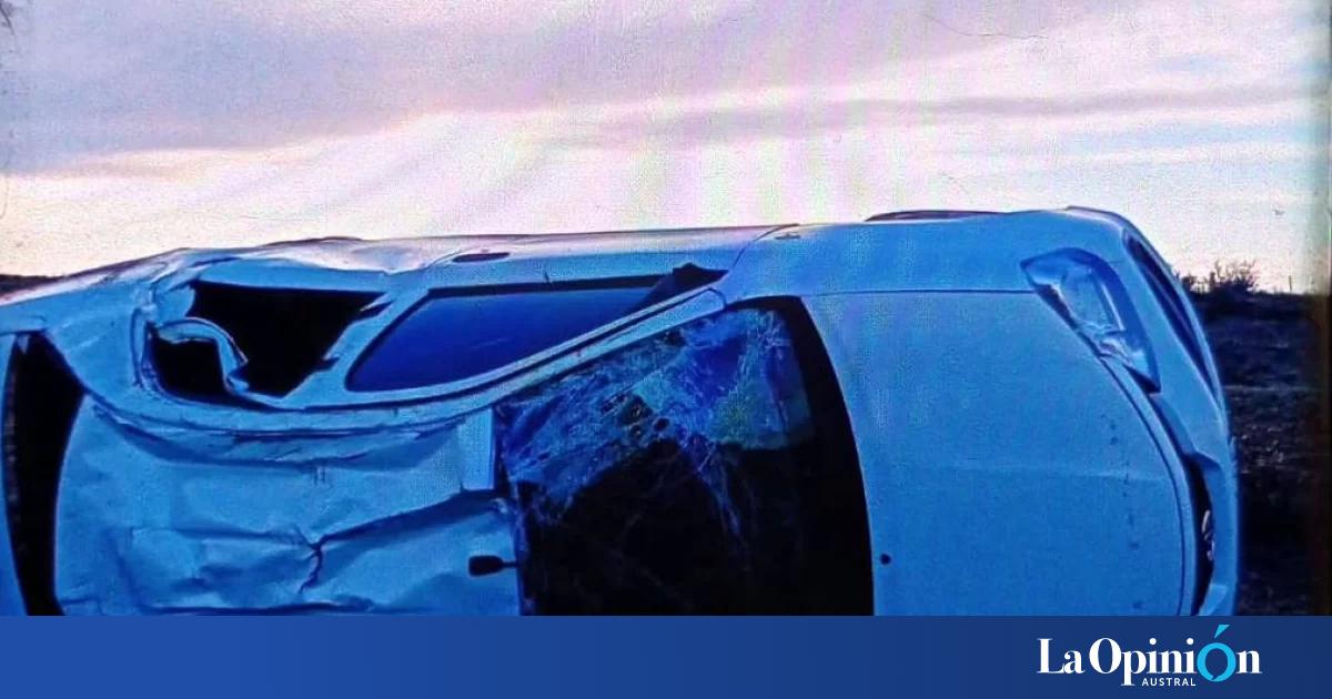 Vuelco en la Ruta 3: comitiva del Servicio Penitenciario sufrió un accidente camino a Pico Truncado