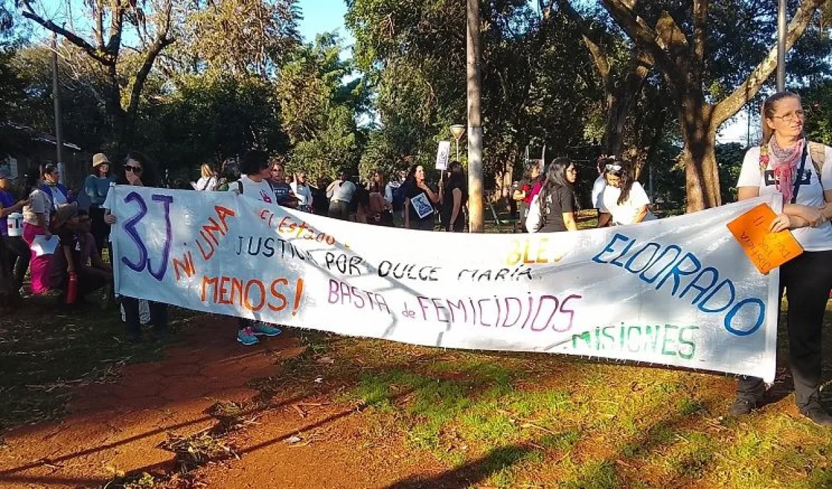 Al grito de Ni Una Menos, Eldorado se movilizó atravesado por el femicidio de Dulce