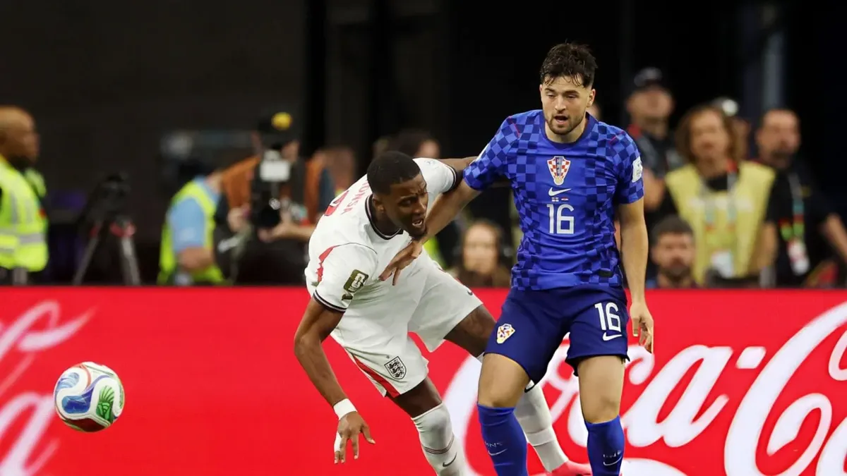 Inglaterra vence a Croacia por 1 a 0 en un duelo de candidatos del Mundial 2026