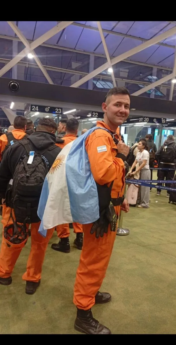 Brigadista iguazuense integra el equipo de rescate enviado por Argentina a Venezuela